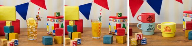 【スリンキー】くるくるバネのレモンティー、【グリーンアーミーメン】オレンジ&パインドリンク、マグカップドリンク 【スリンキー】くるくるバネのレモンティー、【グリーンアーミーメン】オレンジ&パインドリンク、マグカップドリンク