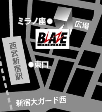 新宿BLAZE 会場MAP