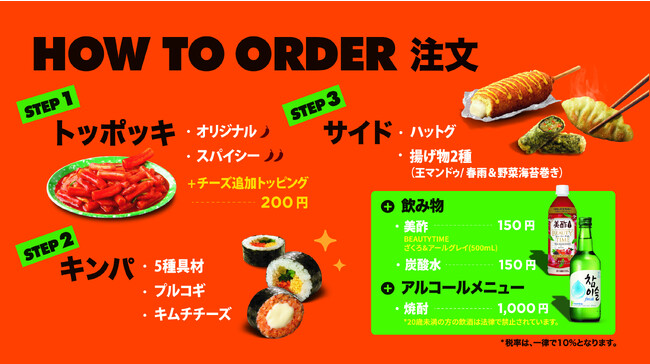 How To Orderメニュー画像