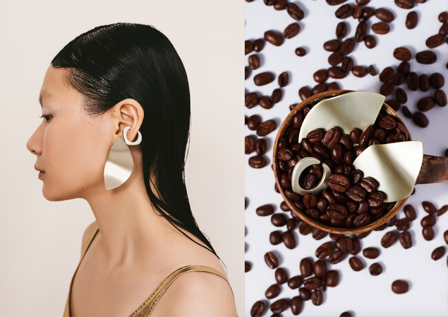 COFFEE 　イヤリング 16,500円 (税込） イヤーカフ 7,700円 (税込)