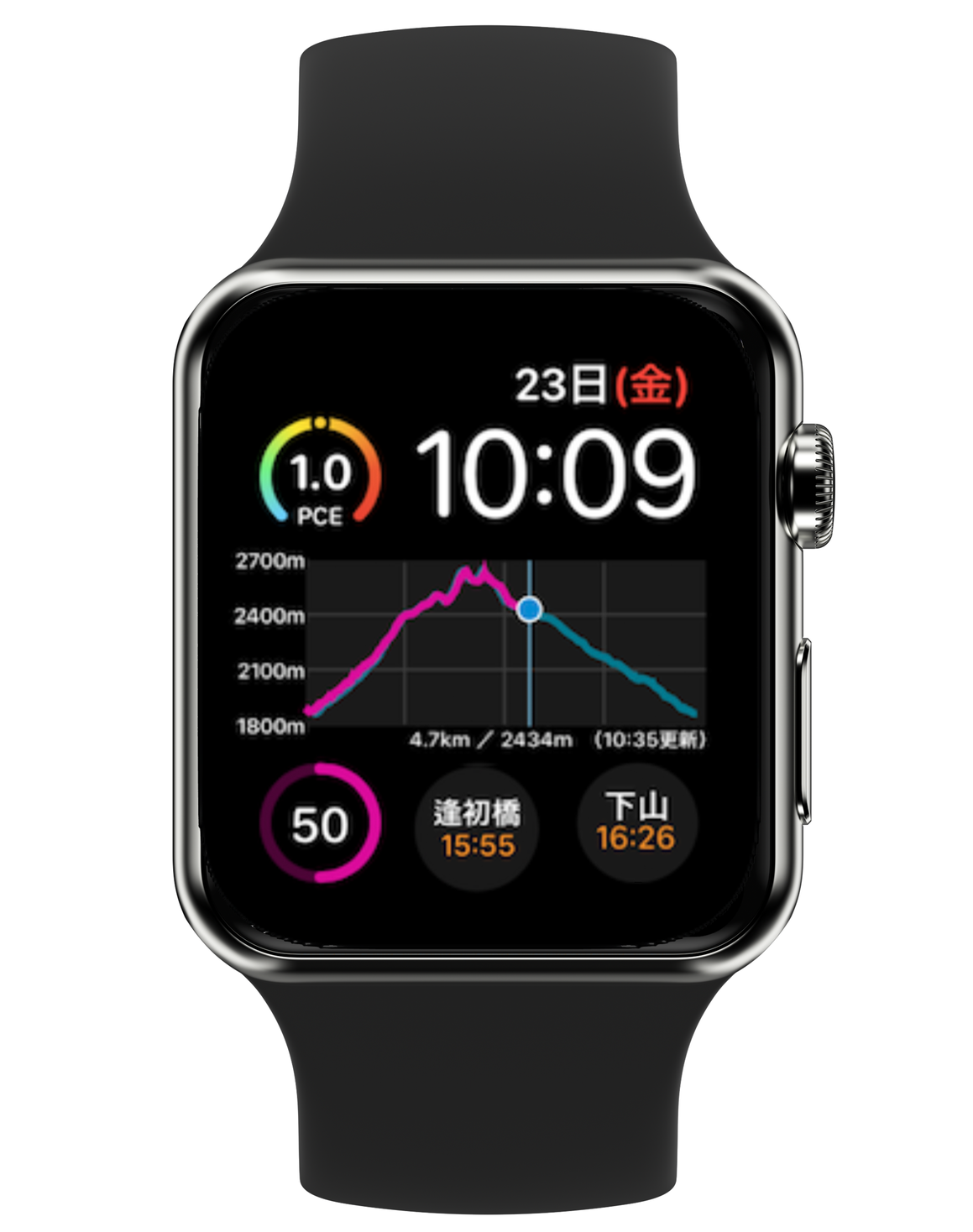 世界初 Apple Watchで登山専用の文字盤機能をリリース 株式会社ヤマレコのプレスリリース