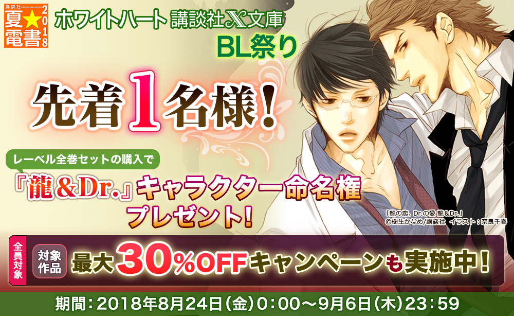 『講談社X文庫ホワイトハート』 BL祭り開催記念 キャラクター命名