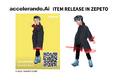 AIによるリアルでは表現不可能なデザインが登場!人とAIによる未来のファッションブランド「accelerando.Ai」よりZEPETO アバター着用可能なアイテム“ロングコート”を販売開始