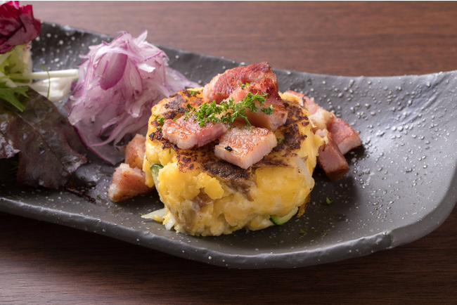 元祖鉄板焼きの焼きポテトサラダ 元祖鉄板焼きの焼きポテトサラダ