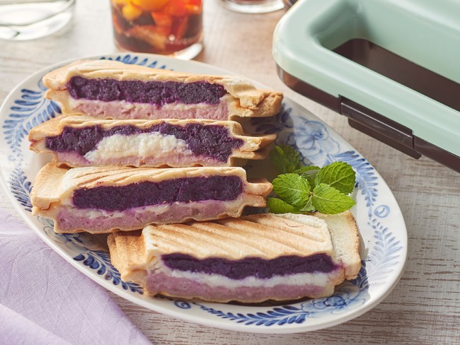 台湾風タロイモと紫芋ペーストサンド