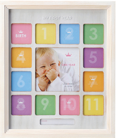 お子様の誕生から1歳までの写真を飾れるフォトフレーム 12ヶ月ベビーフレーム Lb18 新発売 株式会社ラドンナのプレスリリース