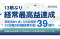 【13期ぶり経常最高益達成】事業活動を通じた社会貢献循環型社会の実現に向け国内外あらゆる生活者の身近にリユースを