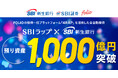 投資一任サービス「SBIラップ×SBI新生銀行」預り資産残高1,000億円突破のお知らせ
