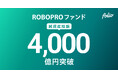 AI予測に基づきFOLIOが投資助言を行う「ROBOPROファンド」、純資産総額4,000億円突破のお知らせ