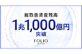 FOLIOホールディングスの総取扱資産残高が1兆1,000億円を突破