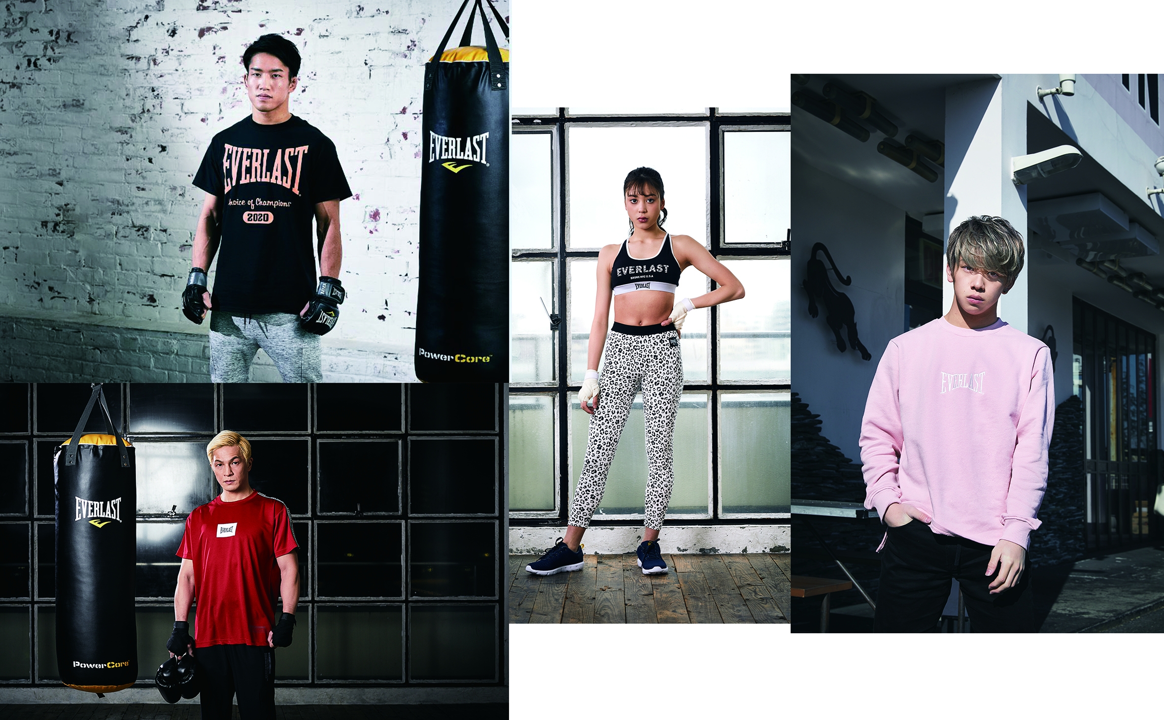 EVERLAST （エバーラスト）2020年春夏のブランドアンバサダーに朝倉 海さん、佐藤 修さん、高橋 アリスさんと加藤 勇也さんを起用