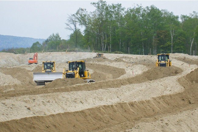 富良野の建設現場