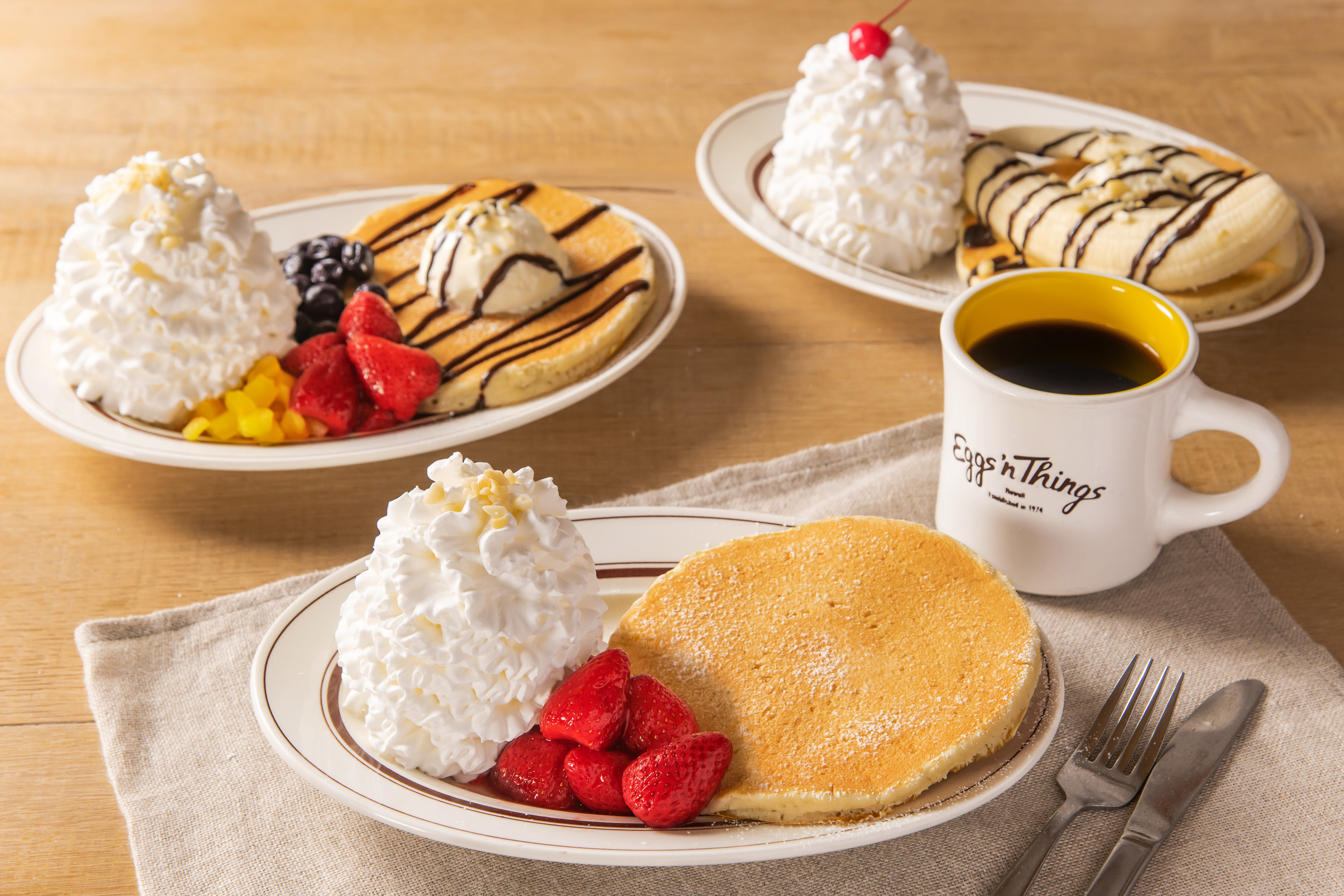 Eggs N Thingsより 2月5日 金 3月19日 金 の期間限定販売 Pancake For One お一人さまパンケーキ Eggs N Things Japan株式会社のプレスリリース