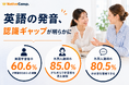 英語学習者の60.6％が発音への不安で発話をためらう一方、外国人講師の80.5％は日本人に多い発音・アクセントでも内容を理解