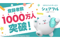 スキマバイトアプリ『シェアフル』、登録者数1,000万人を突破