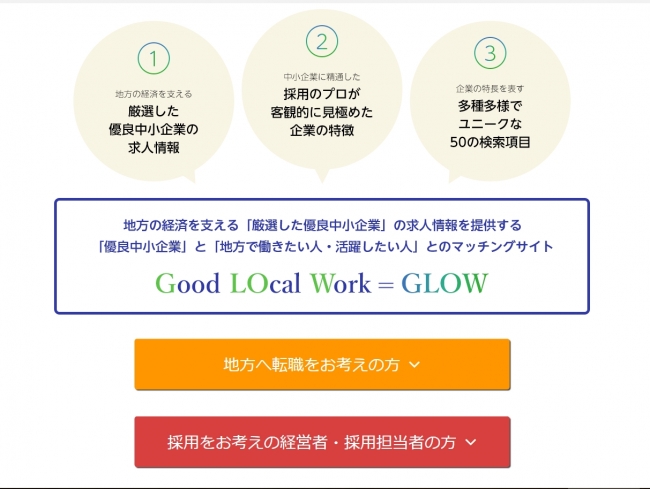 地方優良企業と地方就職希望者のマッチングを生む採用サイト Glow を開発 株式会社グローカル 株式会社グローカルのプレスリリース