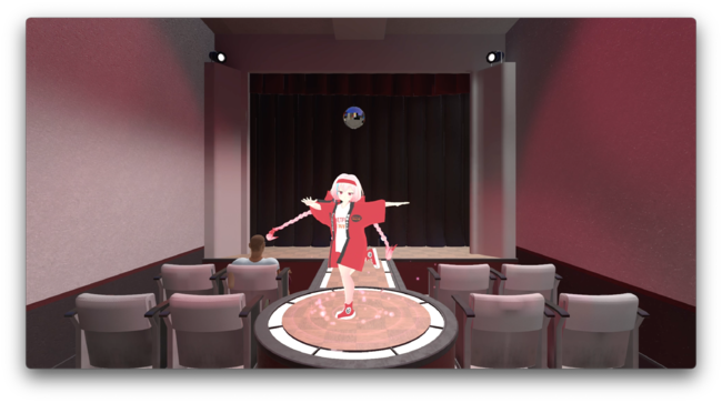 BEAMSバーチャルショップ2階の、Netflix映画『浅草キッド』とのコラボ空間にある浅草フランス座では、ユーザーのアバターがタップダンスを披露する。