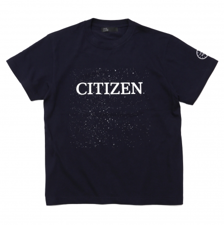 CITIZEN × BEAMS JAPAN オリジナルデザインＴシャツ（ネイビー）4,000円+税 ＊袖にはCITIZENとBEAMS JAPANとのコラボレーションロゴが入ります