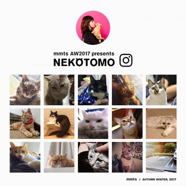 中川翔子とビームスのブランド＜mmts＞、猫の写真を投稿するinstagram 
