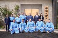 安治川部屋の関取と水天宮で記念撮影