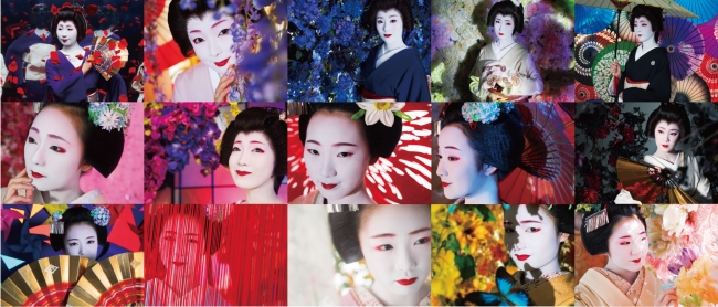 15名の芸妓舞妓 ©mika ninagawa, artbeat publishers