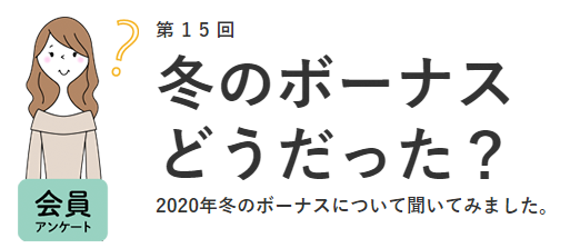 2020年冬のボーナスは44 0 が不満足 コロナ禍で使い道もより 守り へ 女の転職type が働く女性にアンケート 第15回 株式会社キャリア デザインセンターのプレスリリース