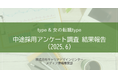 【アンケート結果】中途採用活動状況アンケート 調査結果報告(2025.06)を転職サイト『type』『女の転職type』が公開!