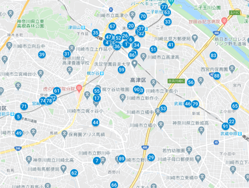 導入企業MAP（一部）