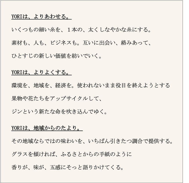 ブランドコンセプト ブランドコンセプト