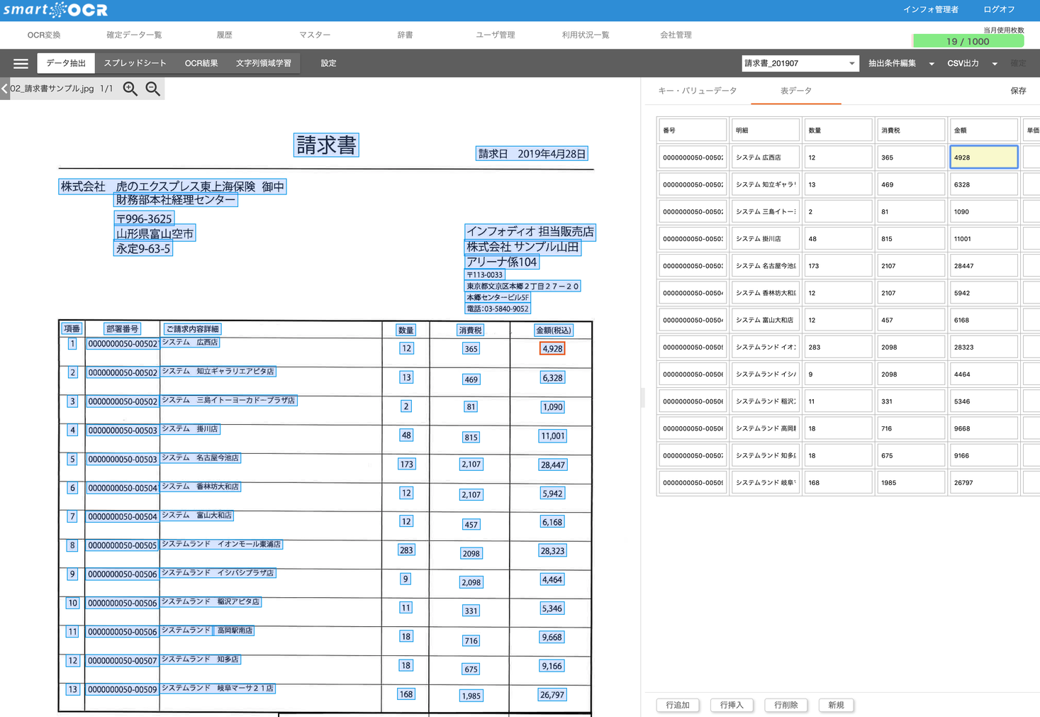 人工知能ocrを用いたwebクラウドサービス スマートocr請求書 リリース アイリックコーポレーションのプレスリリース