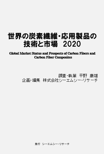 【新刊案内】世界の炭素繊維・応用製品の技術と市場 2020  発行、調査・執筆：平野 康雄、企画・編集発行：（株）シーエムシー・リサーチ
