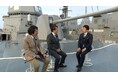 【ＢＳ日テレ】放送3000回の節目に右松健太キャスターと伊藤俊行コメンテーターが、護衛艦「てるづき」艦上で小泉進次郎防衛相を直撃