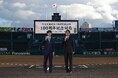 日本将棋連盟×阪神甲子園球場「100周年記念対局」Supported by 三菱UFJモルガン・スタンレー証券 藤井聡太竜王・名人 VS 羽生善治九段を本日(12/8)開催羽生善治九段が勝利しました