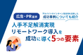 広告・PR業界向け|人手不足解消に向けたリモートワーク導入成功のための5つの要素をまとめたレポートを無料公開【2024年9月版】