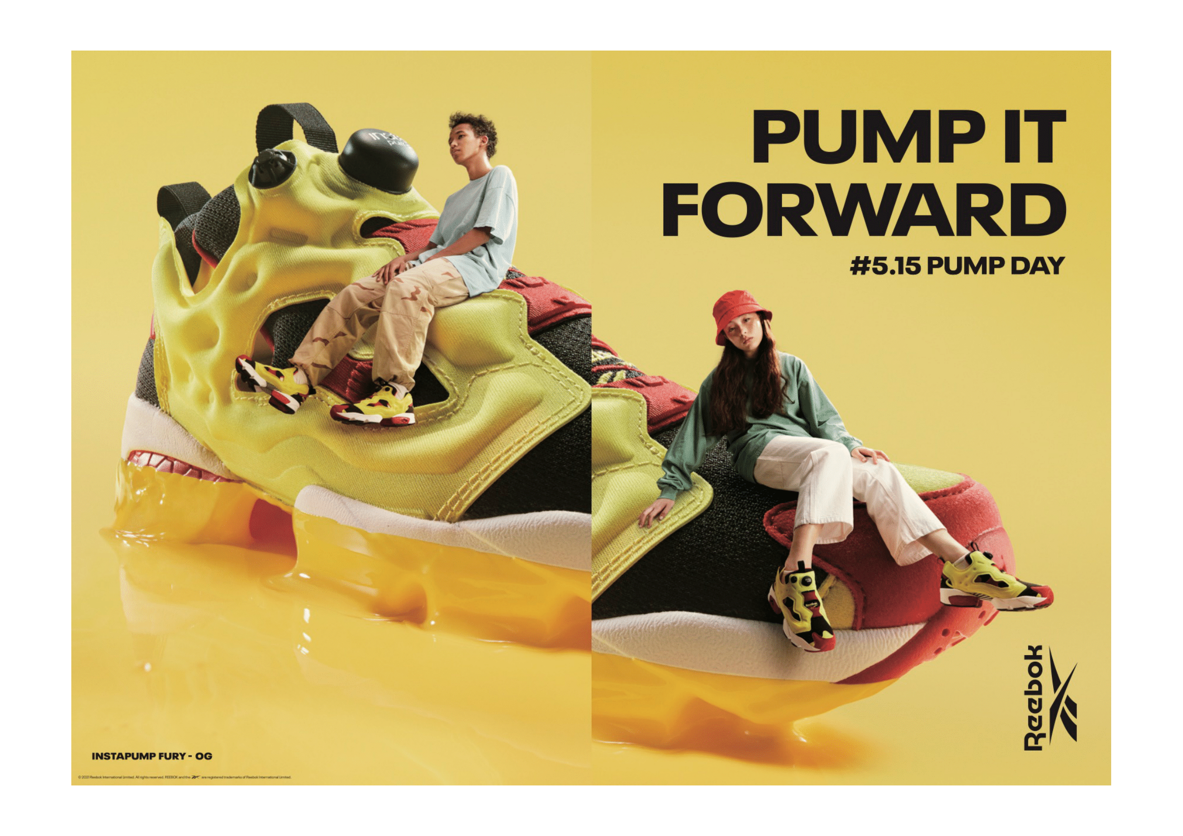 5月15日はリーボック ポンプデー 今年のテーマは Pump It Forward インスタポンプフューリー初期モデル シトロンカラー が日本限定で発売決定 リーボック アディダスグループのプレスリリース