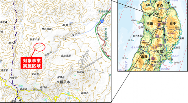 国土地理院　電子国土Web（httpsmaps.gsi.go.jp）を基にJOGMEC作成
