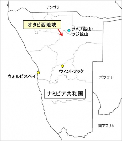 オタビ西地域位置図