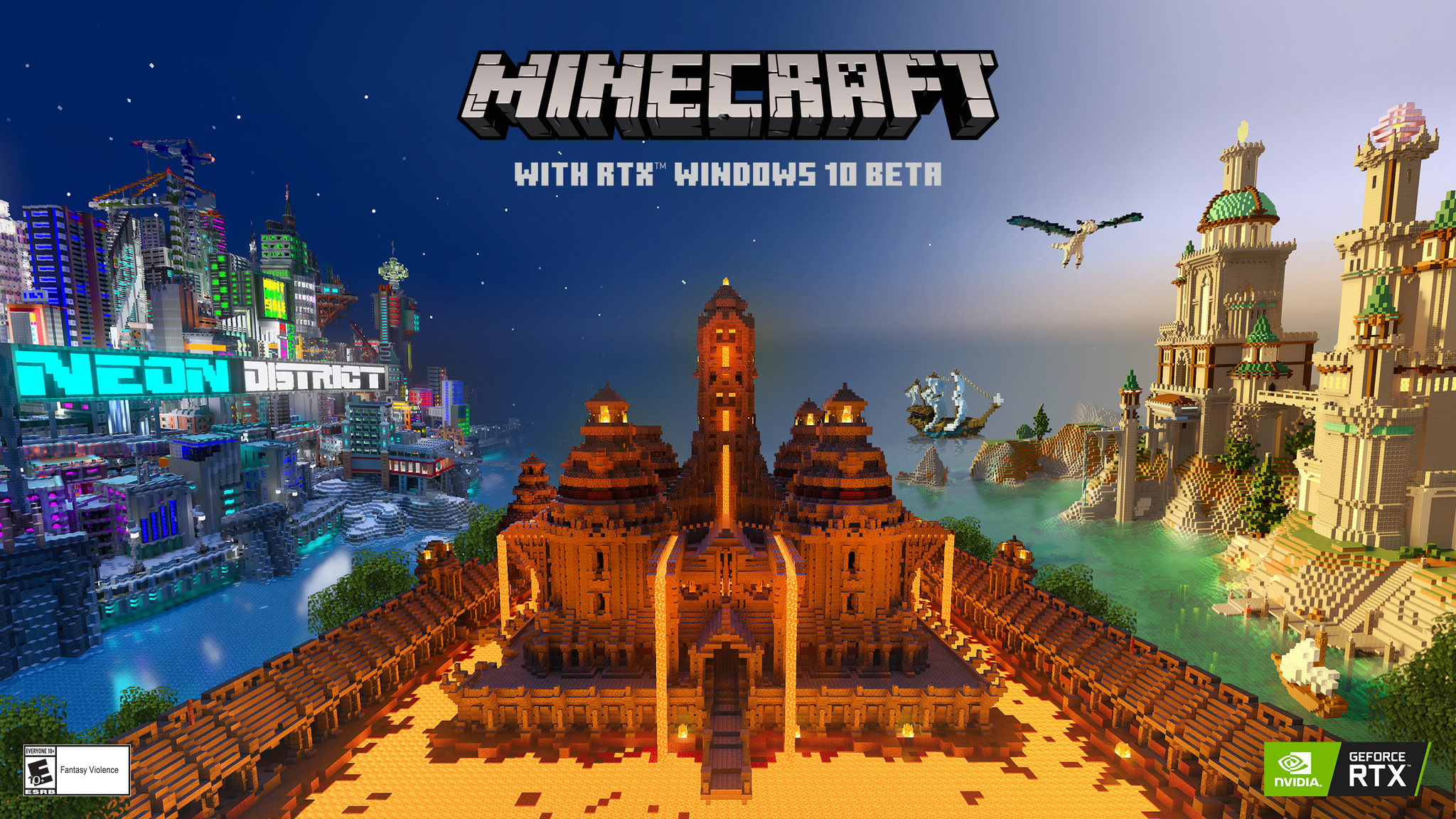 レイトレーシングによる圧倒的なビジュアルを世界中のゲーマーに届ける Minecraft With Rtx Windows Beta Nvidiaのプレスリリース