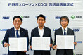 日野市、ローソン、KDDI、包括連携協定を締結