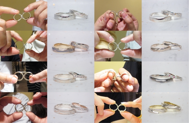 つながっている指輪をふたりでわかちあう体験でリングが完成する 結婚指輪の新基準「つながるカタチ®」