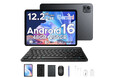 【楽天市場で7月新発売】6部品付属 Androidタブレット「POCKAM P12PLUS」がUNISOC T7300搭載、12インチ 超大12000mAhバッテリー搭載！発売記念50％で27950円