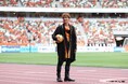 清水エスパルスと「爆上戦隊ブンブンジャー」が夢のコラボ。当社専属俳優でブンオレンジ役・相馬理が登場し、5.5万人のサポーターが大歓声