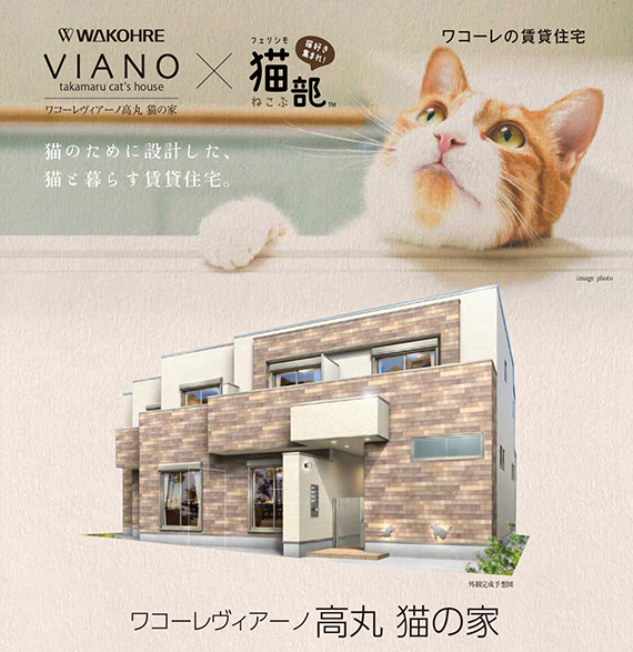 猫のために設計した、猫と暮らすための賃貸「猫の家」が和田興産と