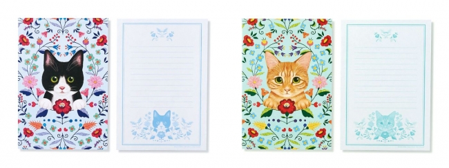 猫が思いを届けます イラストレーター霜田有沙さんが描く 猫とお花のレターセット が フェリシモ猫部 から新登場 株式会社フェリシモのプレスリリース