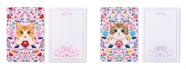 猫が思いを届けます イラストレーター霜田有沙さんが描く 猫とお花のレターセット が フェリシモ猫部 から新登場 株式会社フェリシモのプレスリリース