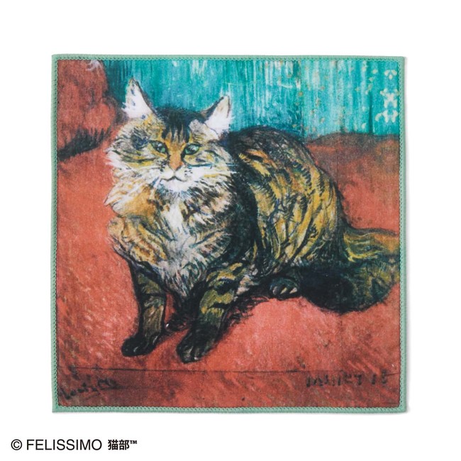 「猫」をテーマに西洋絵画をピックアップ！ 「フェリシモミュージアム部™」から「アートハンカチコレクション〈猫〉」が新登場｜株式会社フェリシモの
