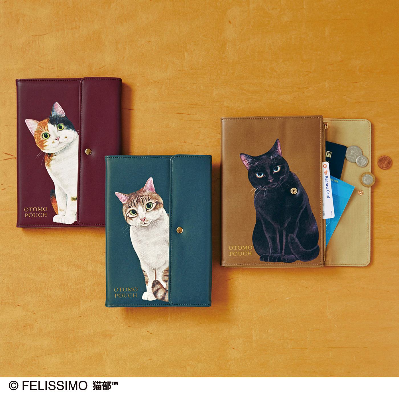 手作り》猫ちゃんポーチ 小物入れ ポーチ ハンドメイド フラット