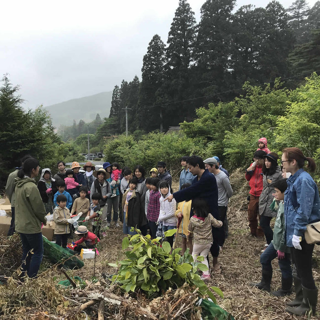 岩手県一関　1000年の森植樹祭（2018年）の様子