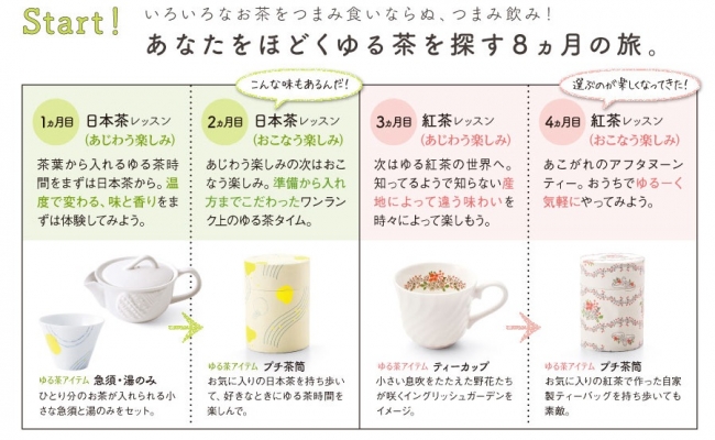 お茶時間を気持ちの切り替えスイッチに 日本茶 紅茶 中国茶 抹茶の楽しみ方 をゆる く学べる ゆる茶プログラム 16年11月25日より先行予約スタート 株式会社フェリシモのプレスリリース
