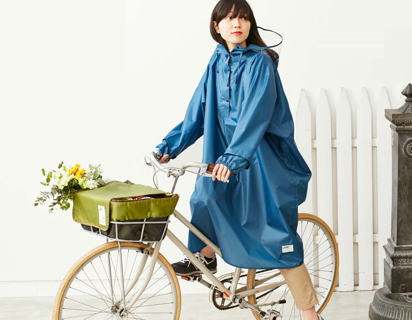 雨でも7割を超える方が自転車に乗る！自転車ユーザーの意見を取り入れた「レインポンチョ」が新登場｜株式会社フェリシモのプレスリリース